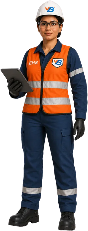 Illustration of a VB EHS engineer listening