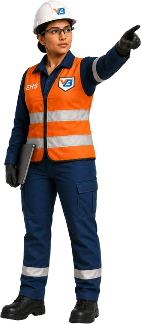 Illustration of a VB EHS engineer listening